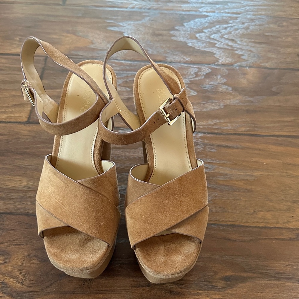 MICHAEL Michael Kors Tan Platform Sandals